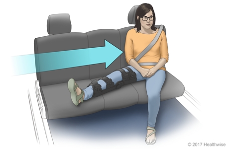 How to sit with leg extended on seat. How to sit with leg extended on seat.