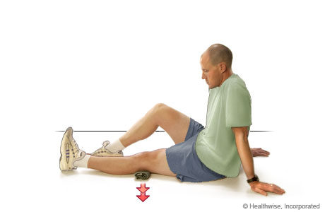 Isometric exercise for the quadriceps Isometric exercise for the quadriceps
