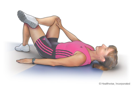 Hip rotator stretch Hip rotator stretch