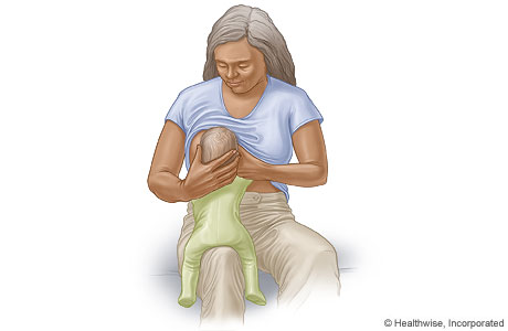 Australian hold for breastfeeding.